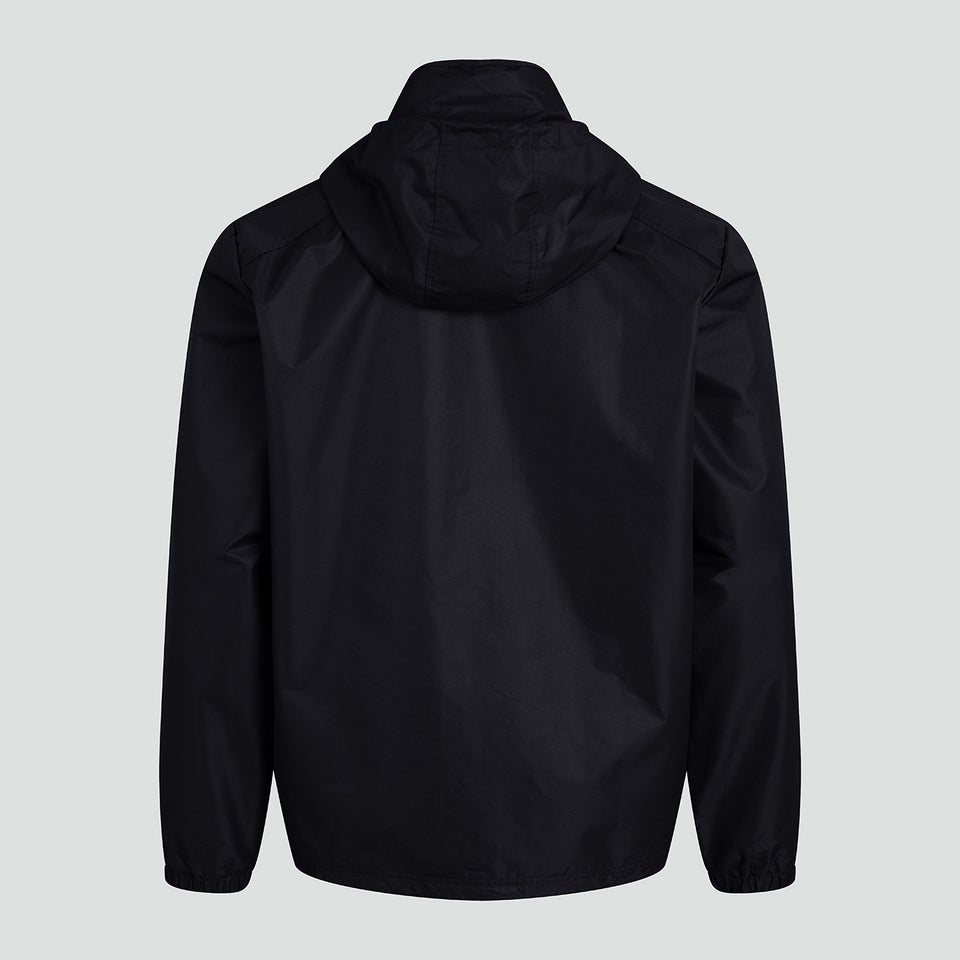 K CLUB VAPOSHIELD FULL ZIP RAIN JACKET BLACK