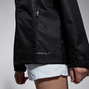 K CLUB VAPOSHIELD FULL ZIP RAIN JACKET BLACK