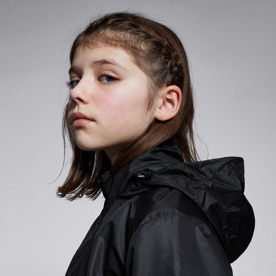 K CLUB VAPOSHIELD FULL ZIP RAIN JACKET BLACK