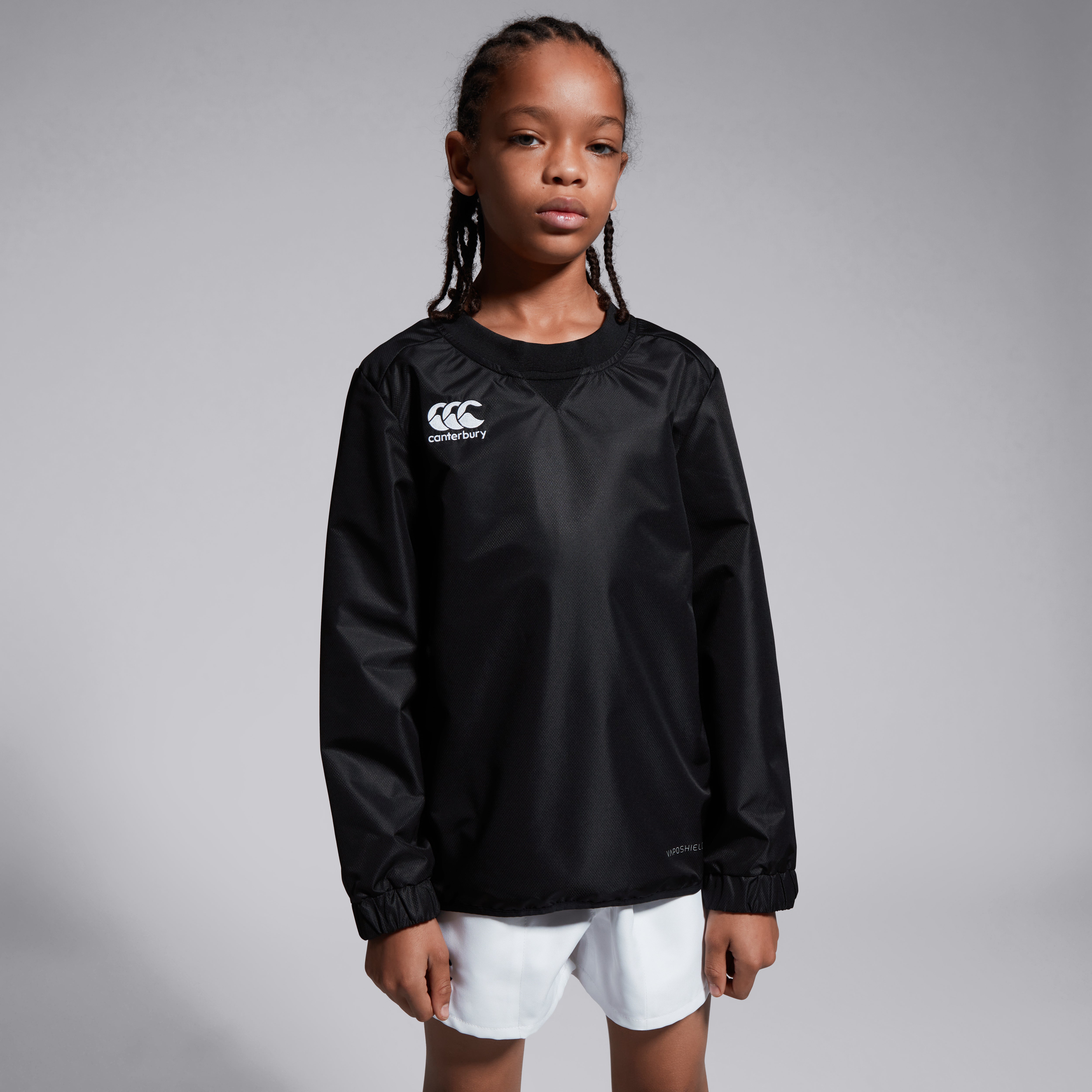 8★ CANTERBURY ALL BLACKS フーディー ブルゾン〈M〉 Junior Unisex Club Vaposhield Contact Top Black | Canterbury