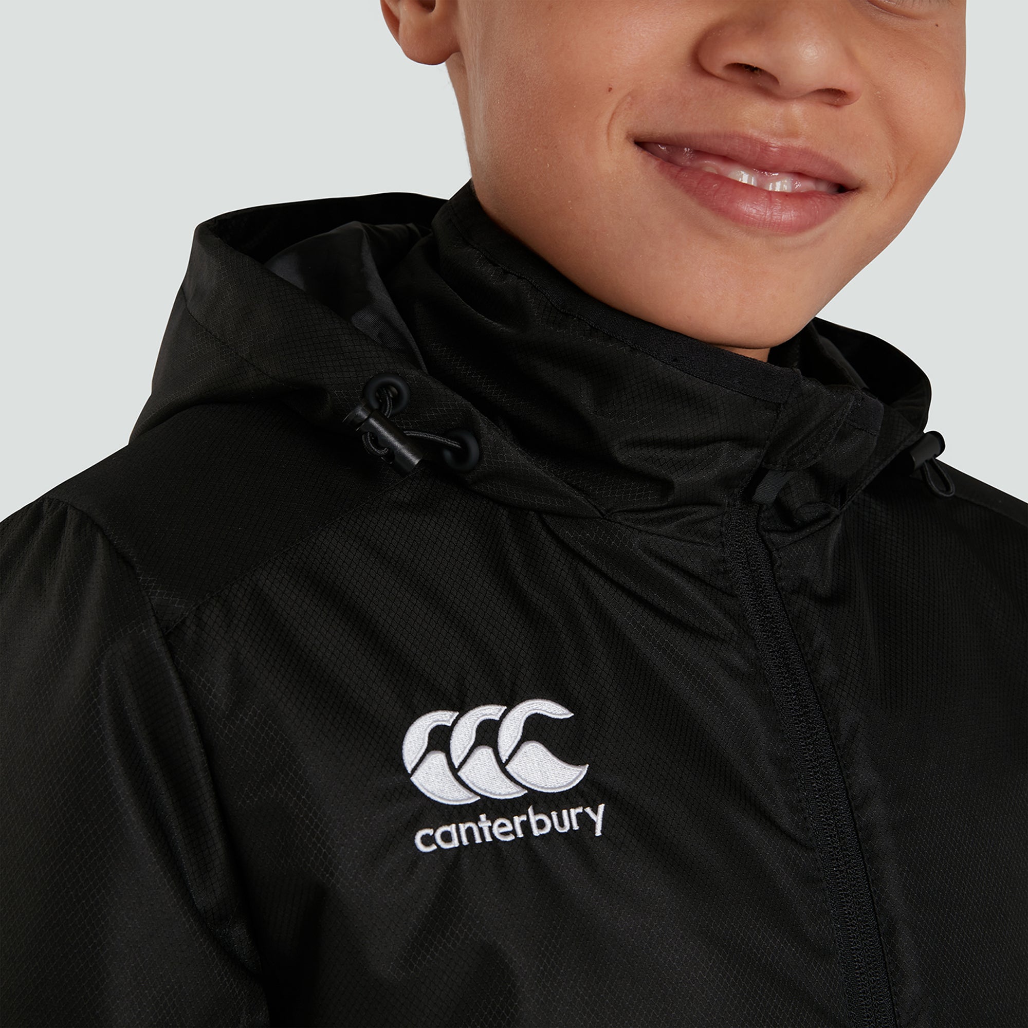 Junior Unisex Club Vaposhield Stadium Jacket Black | Canterbury