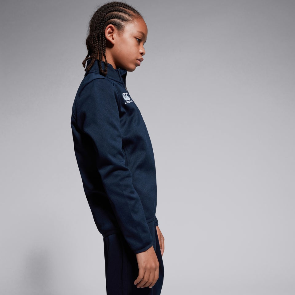 Junior Unisex Club 1/4 Zip Midlayer Training Top Navy