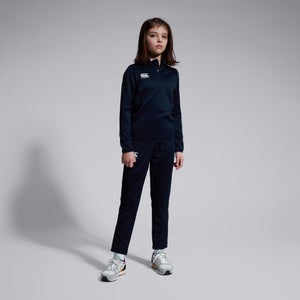 Junior Unisex Club 1/4 Zip Midlayer Training Top Navy