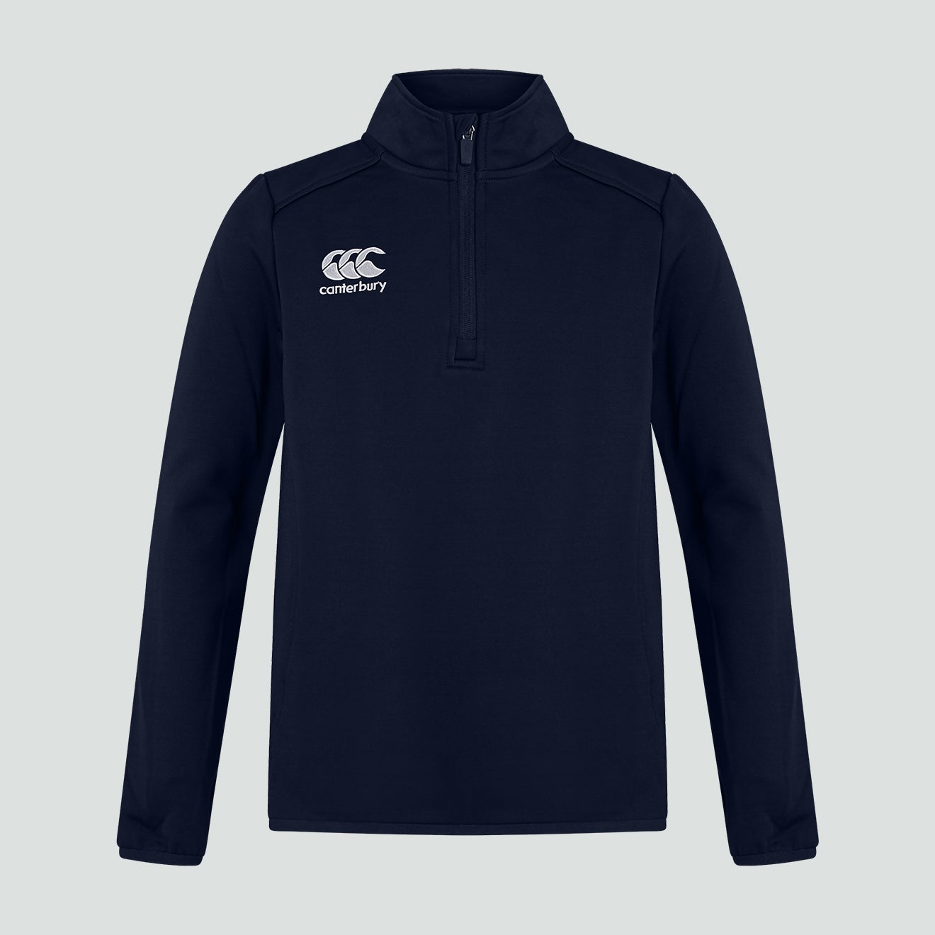 Junior Unisex Club 1/4 Zip Midlayer Training Top Navy | Canterbury