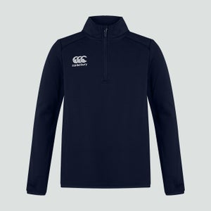 Junior Unisex Club 1/4 Zip Midlayer Training Top Navy