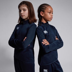 Junior Unisex Club 1/4 Zip Midlayer Training Top Navy