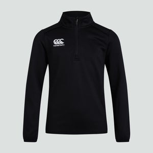 Junior Unisex Club 1/4 Zip Midlayer Training Top Black