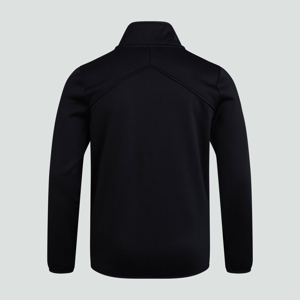 Junior Unisex Club 1/4 Zip Midlayer Training Top Black