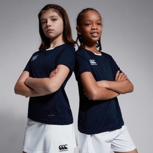 KIDS CLUB DRY T-SHIRT IN NAVY-6YR