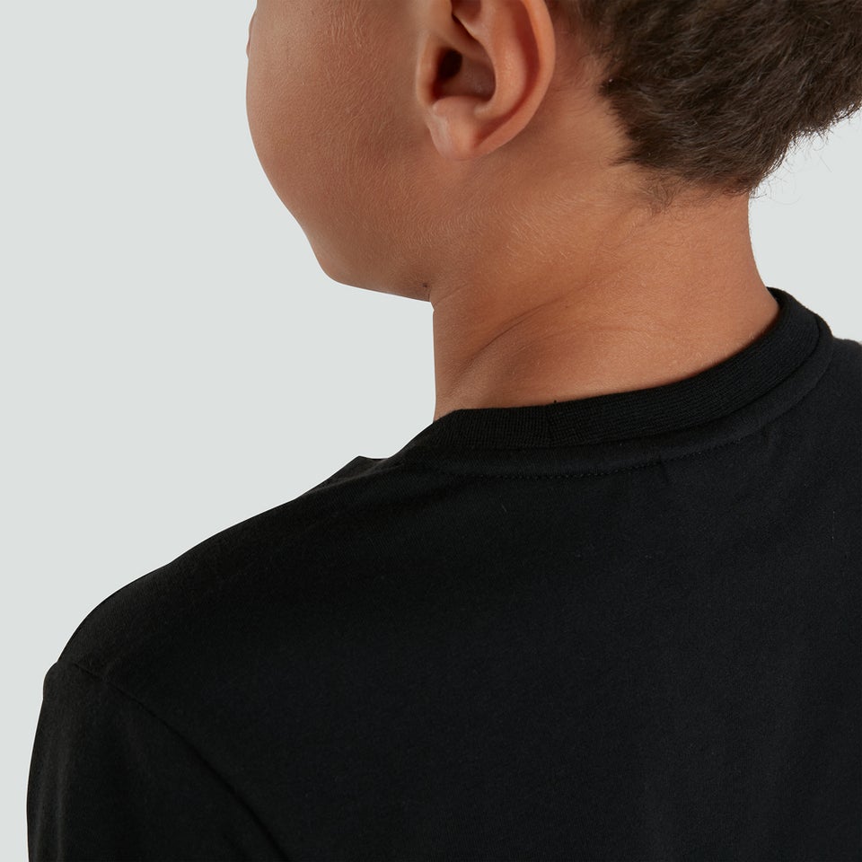 Junior Unisex Club Plain Tee Black