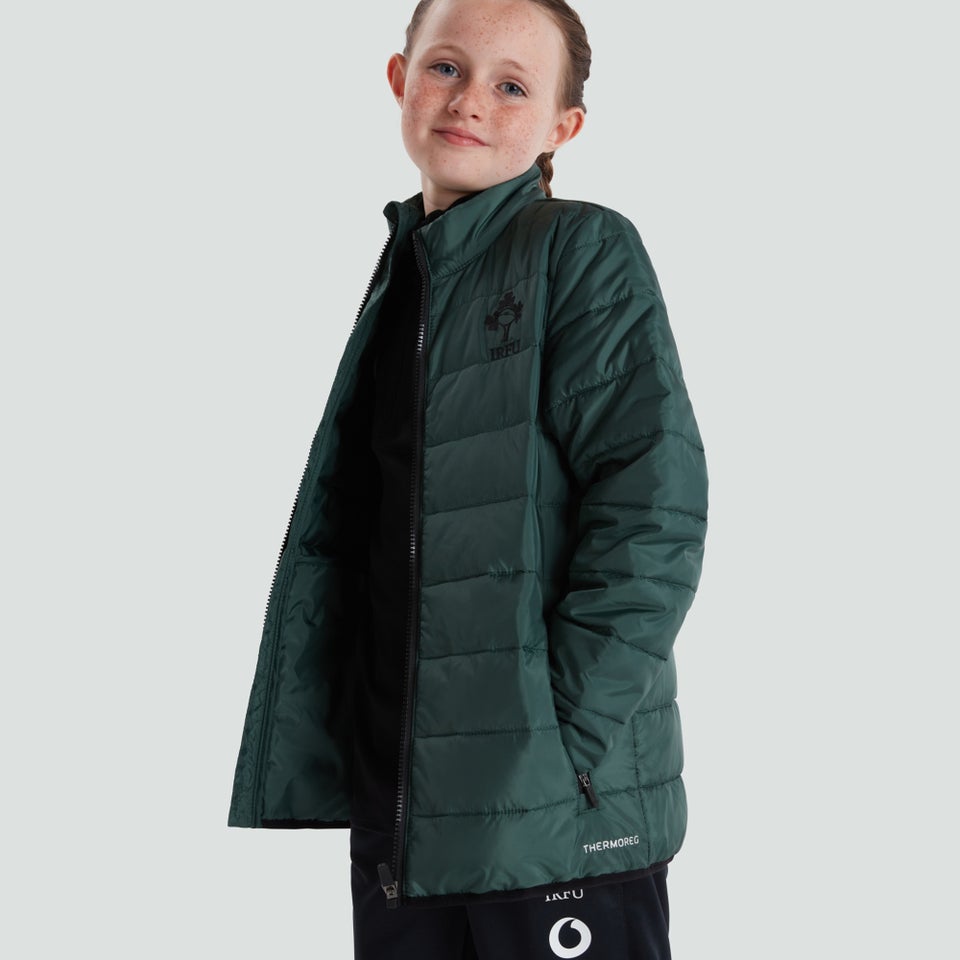 Junior Unisex Ireland Lightweight Padded Jacket Black