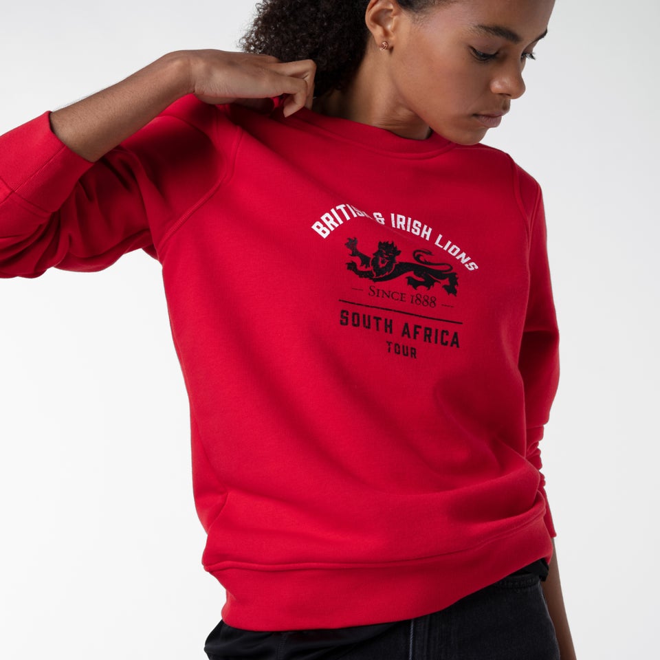 Womens British & Irish Lions Sweatshirt Red
