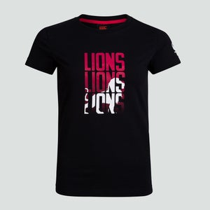 Womens British & Irish Lions Graphic Tee Black