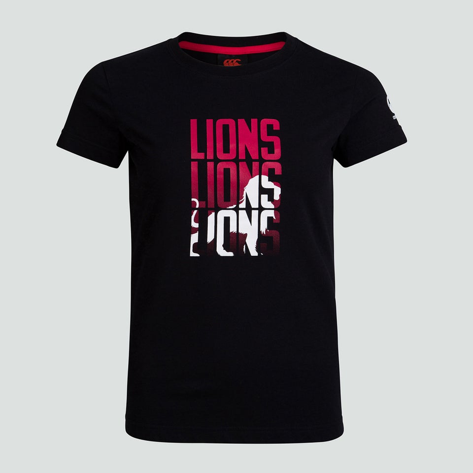 Womens British & Irish Lions Graphic Tee Black