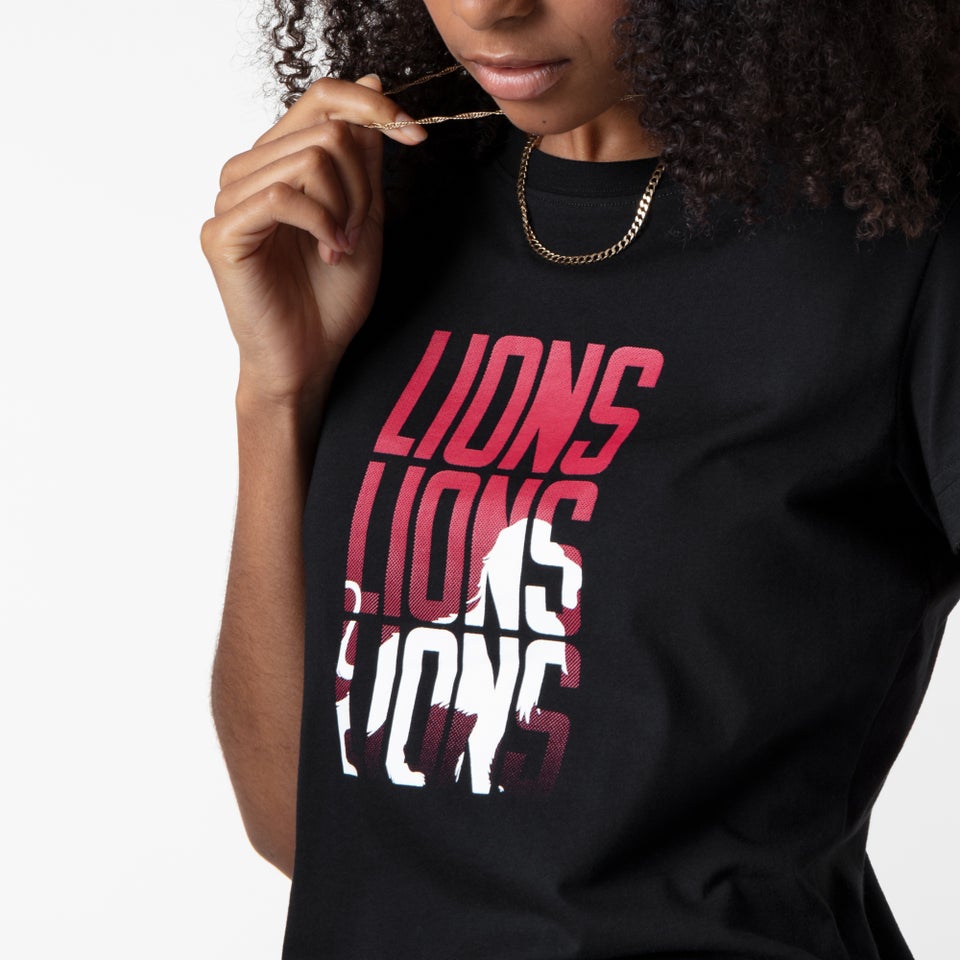 Womens British & Irish Lions Graphic Tee Black