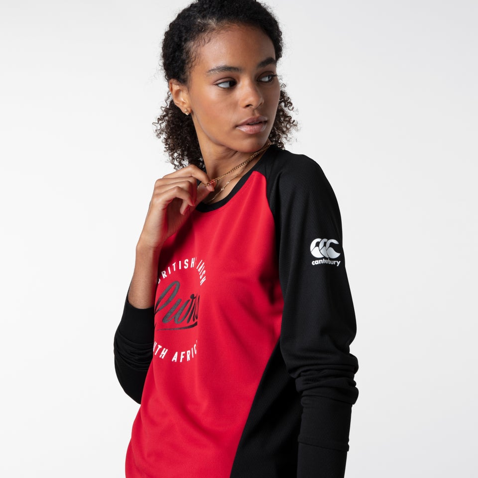 Womens British & Irish Lions Long Sleeved Tee Black