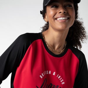 Womens British & Irish Lions Long Sleeved Tee Black