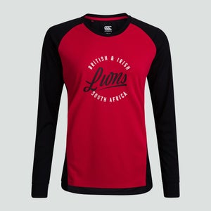 Womens British & Irish Lions Long Sleeved Tee Black