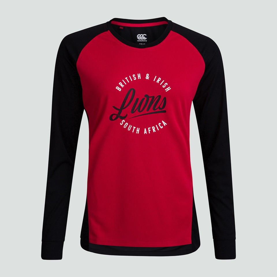 Womens British & Irish Lions Long Sleeved Tee Black