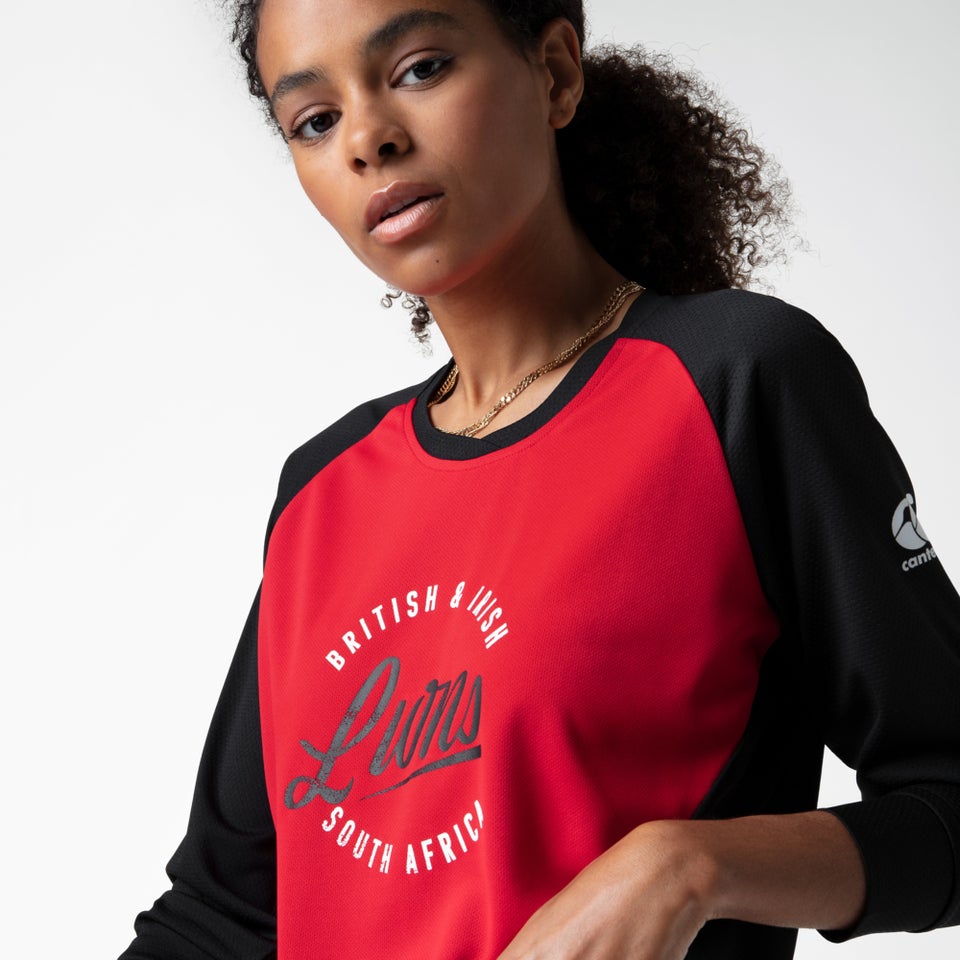 Womens British & Irish Lions Long Sleeved Tee Black