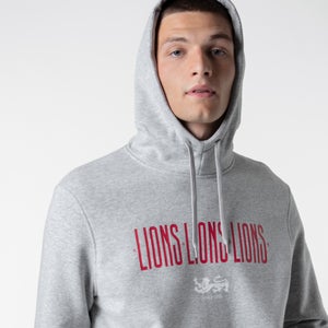 Mens British & Irish Lions Graphic Hoody Grey
