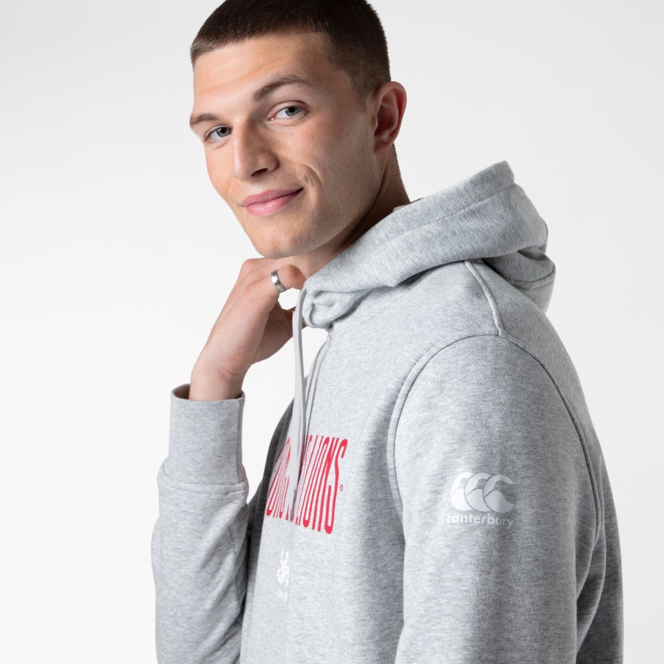 Mens British & Irish Lions Graphic Hoody Grey