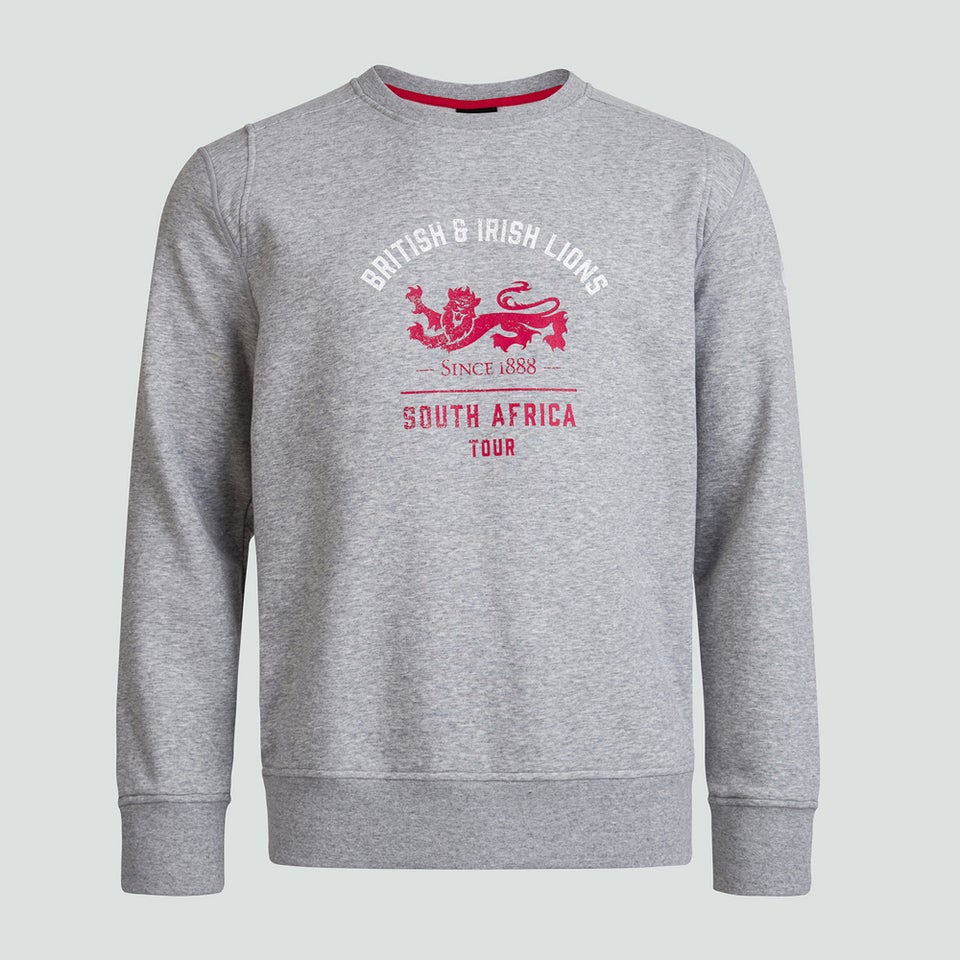 Mens British & Irish Lions Sweatshirt Grey