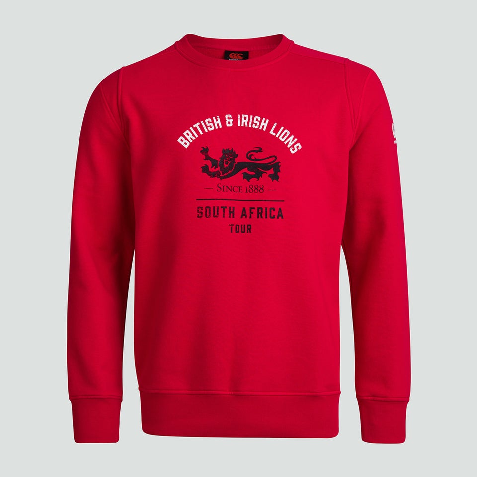 Mens British & Irish Lions Sweatshirt Red