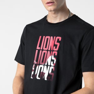 Mens British & Irish Lions Graphic Tee Black