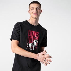 Mens British & Irish Lions Graphic Tee Black