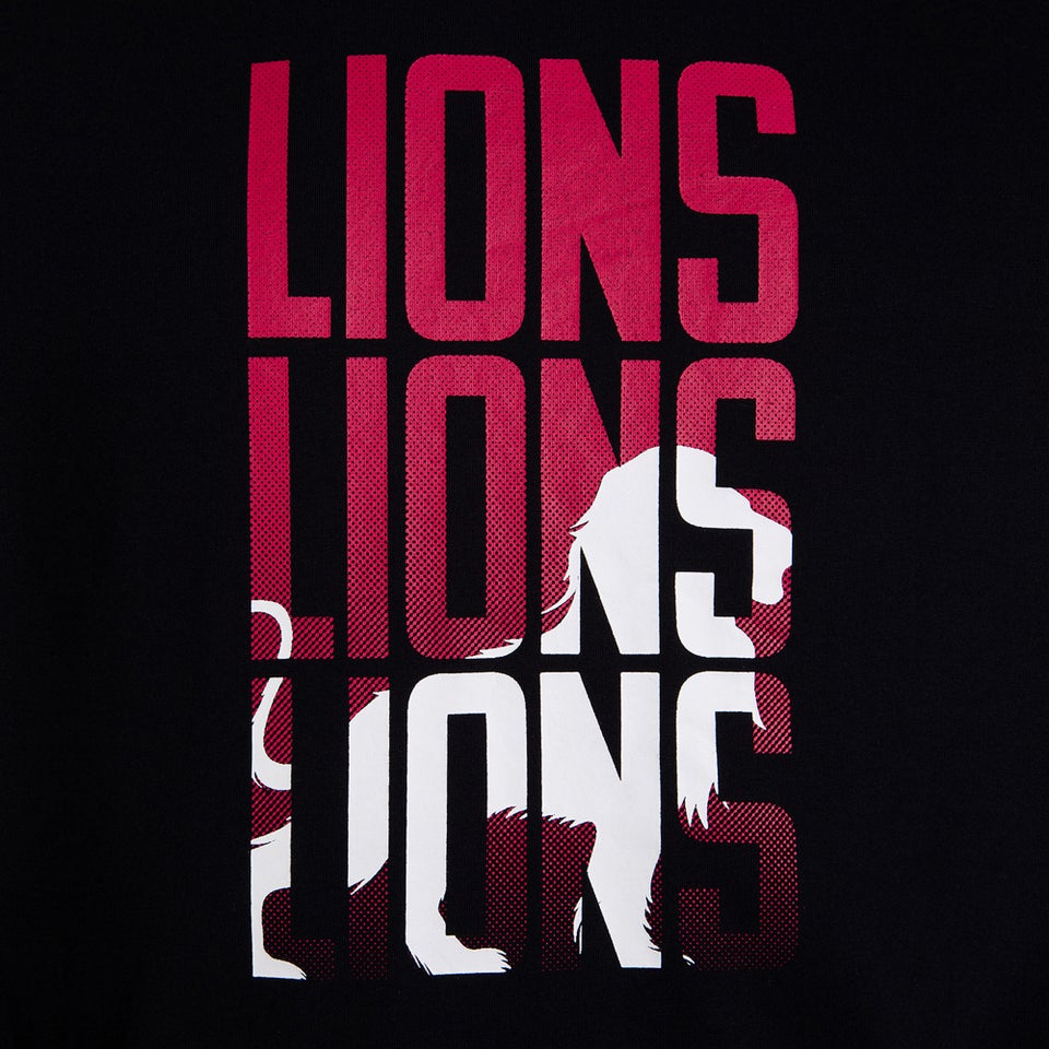 Mens British & Irish Lions Graphic Tee Black