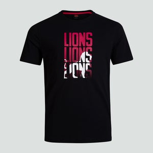 Mens British & Irish Lions Graphic Tee Black
