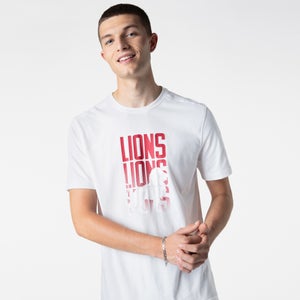 Mens British & Irish Lions Graphic Tee White
