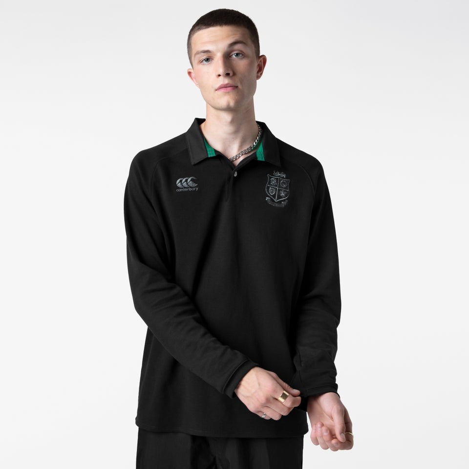 Mens British & Irish Lions Cotton Jersey Black