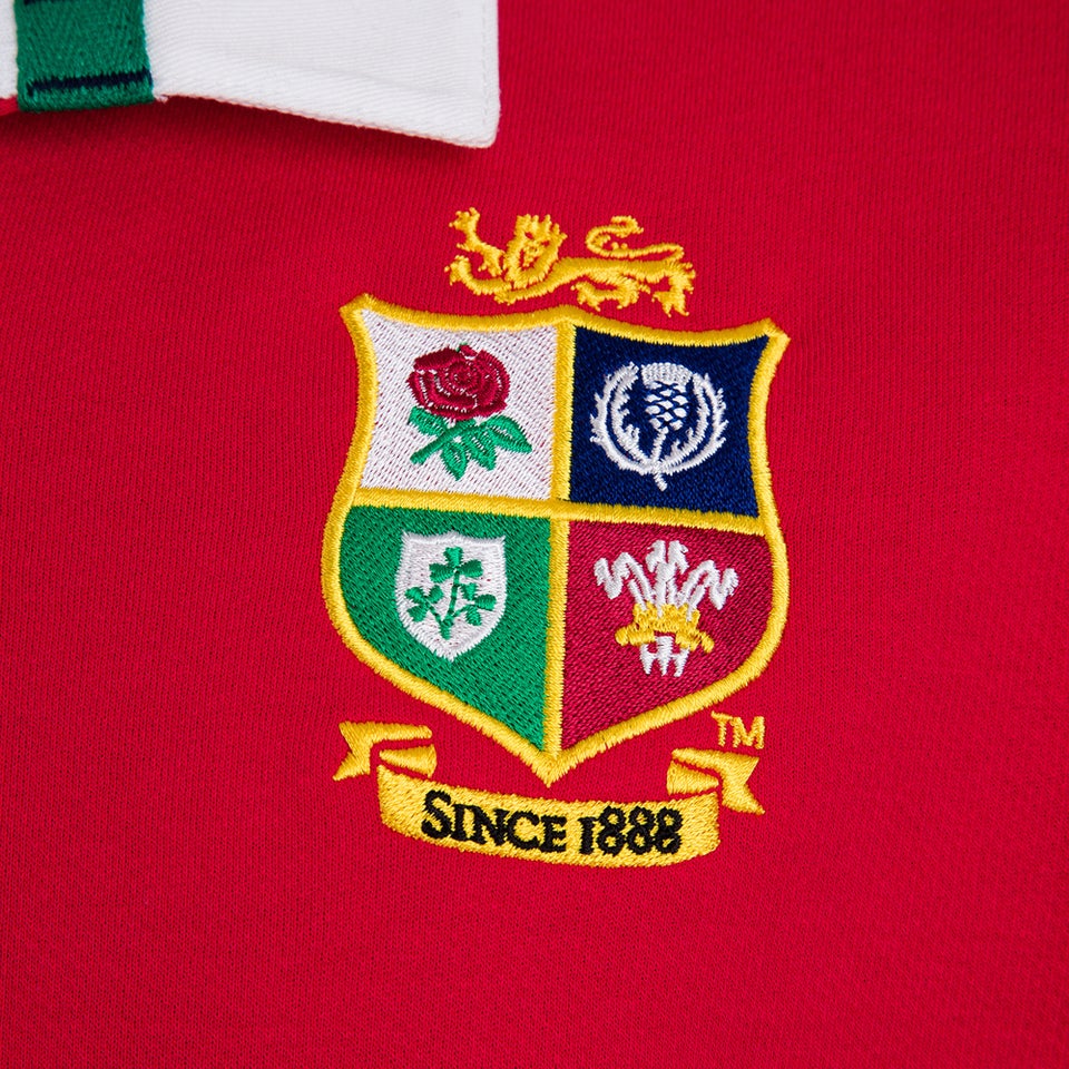 Mens British & Irish Lions Harlequin Long Sleeved Cotton Jersey Blue