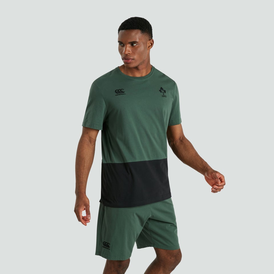 Mens Ireland Colour Block Tee Green
