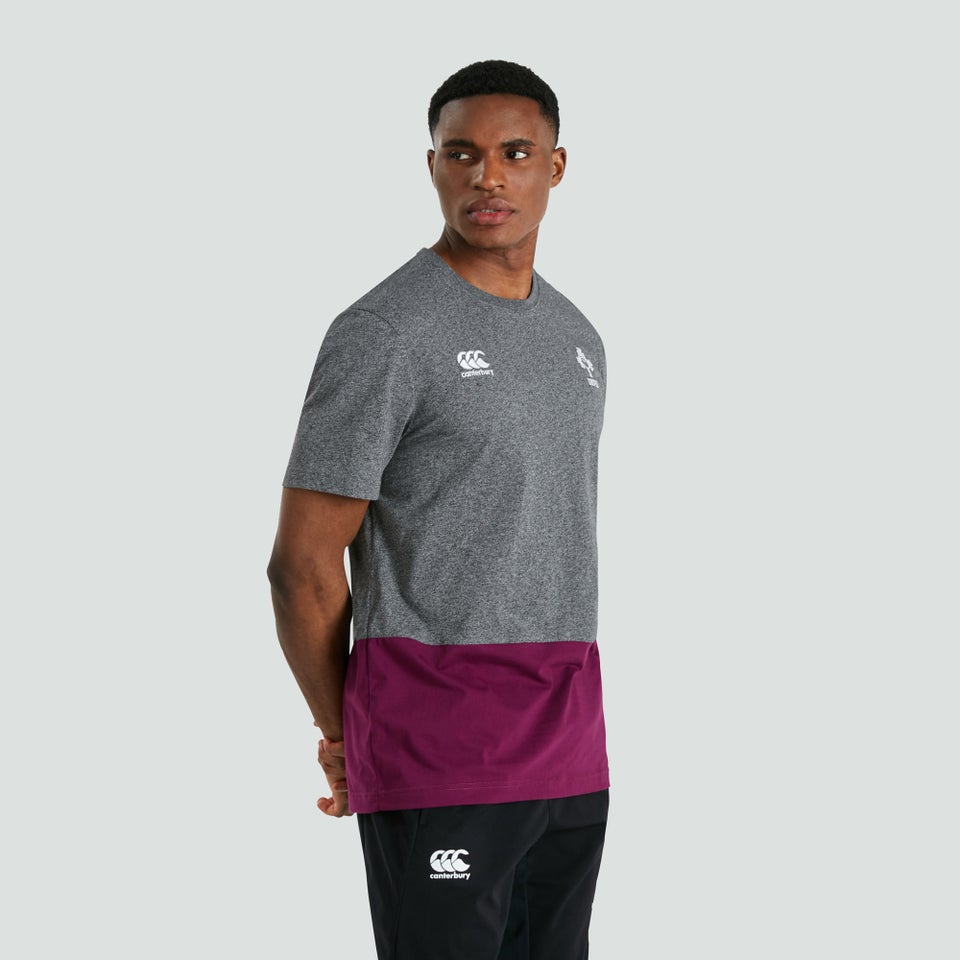 Mens Ireland Colour Block Tee Grey
