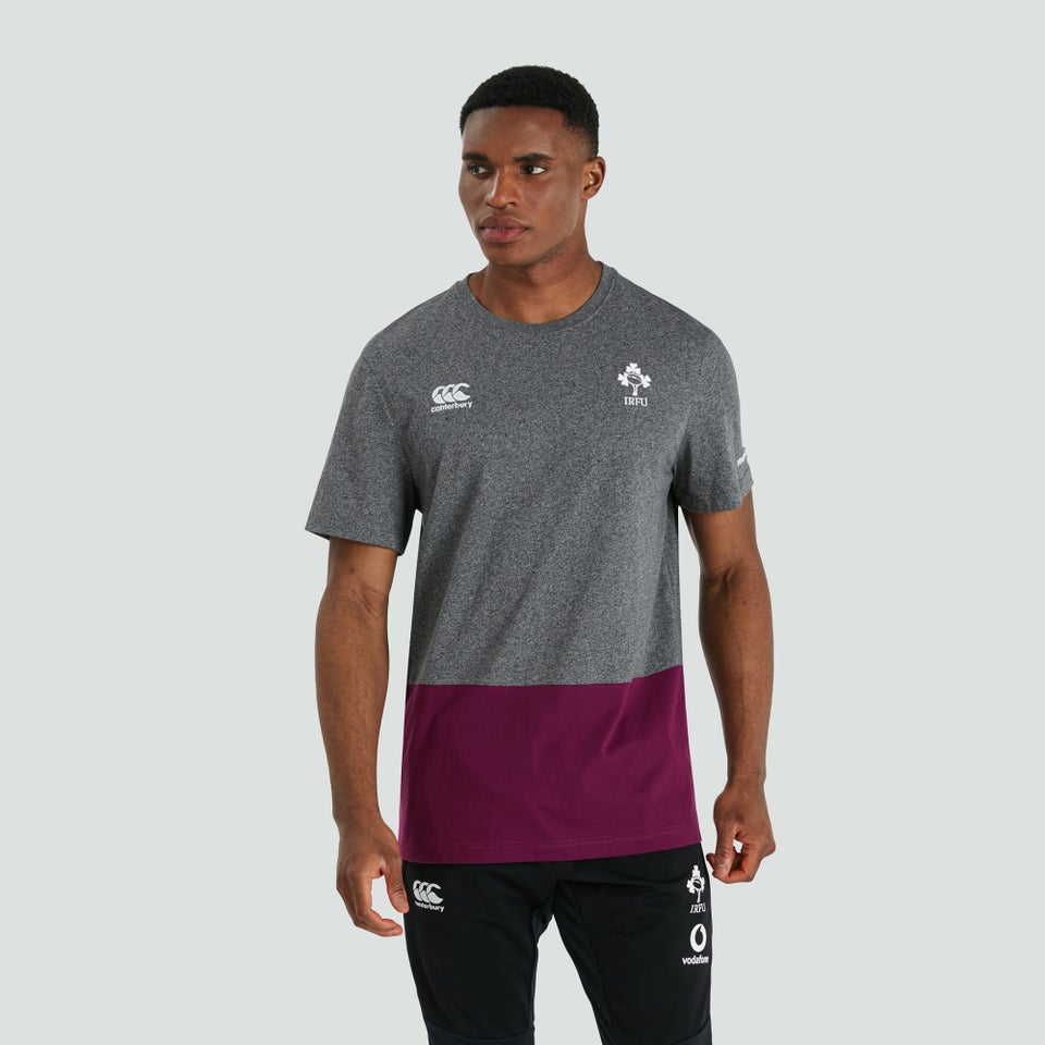 Mens Ireland Colour Block Tee Grey