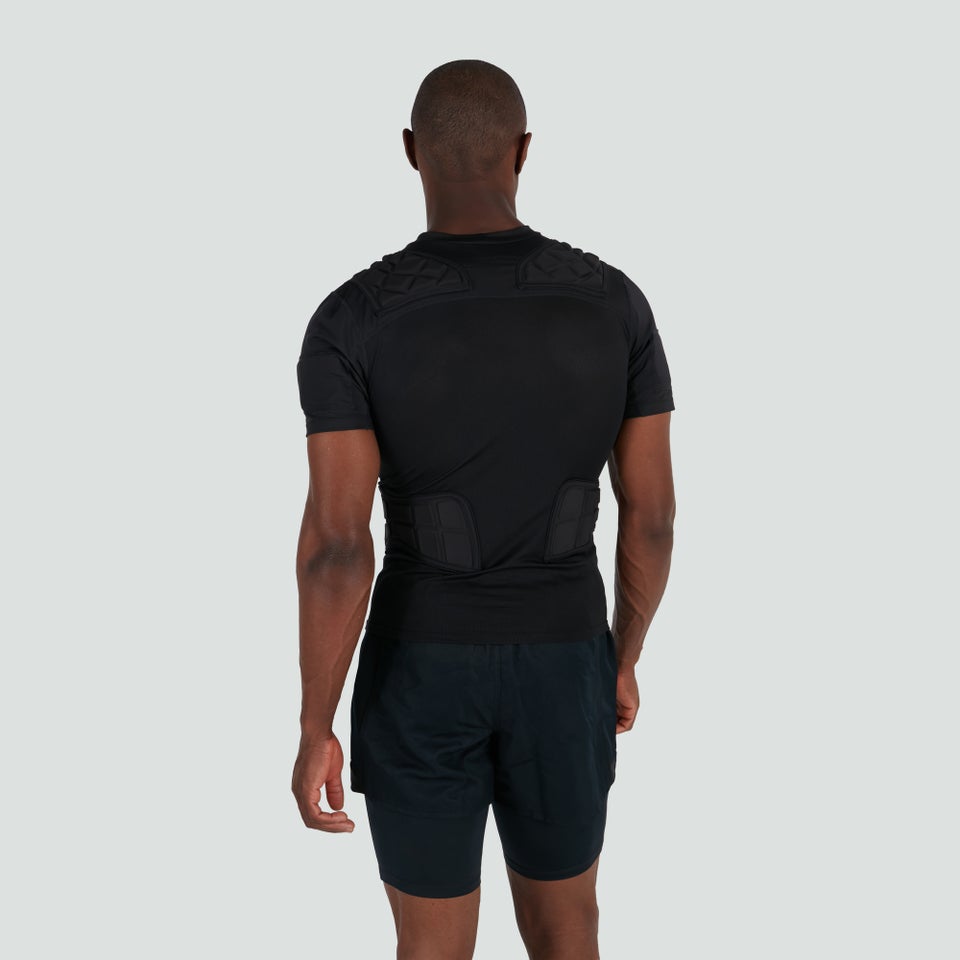 CANTERBURY CCC ELITE PROTECTION VEST AU BLK/WHT/SLV