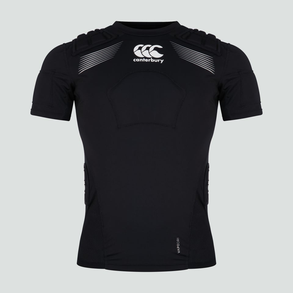 CANTERBURY CCC ELITE PROTECTION VEST AU BLK/WHT/SLV