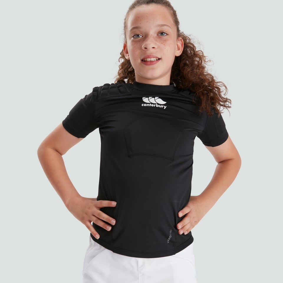 CANTERBURY CCC PRO PROTECTION VEST JU BLK/WHT/SLV