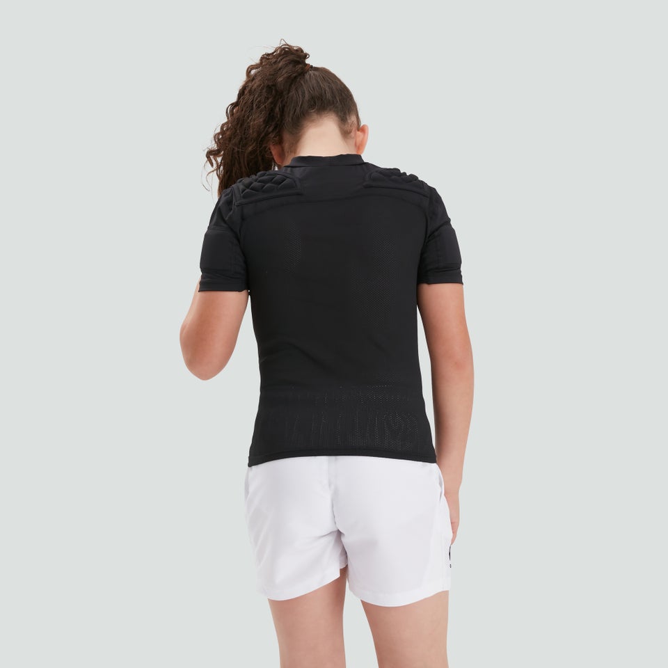 CANTERBURY CCC PRO PROTECTION VEST JU BLK/WHT/SLV