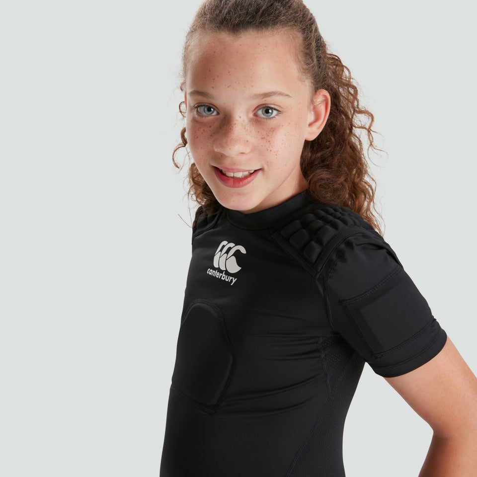 CANTERBURY CCC PRO PROTECTION VEST JU BLK/WHT/SLV