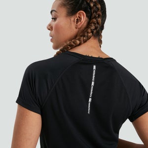 WOMENS VAPODRI SUPERLIGHT TEE BLACK - 6