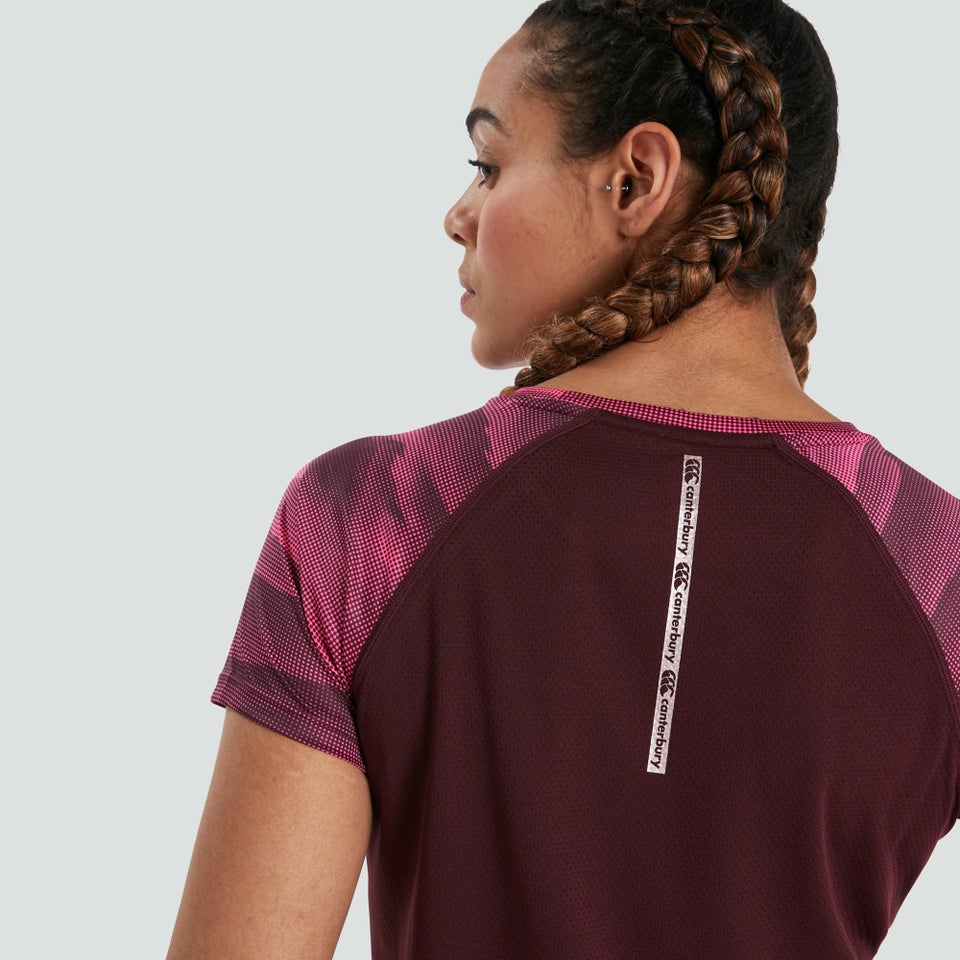 Womens Vapodri Superlight Graphic Tee Purple