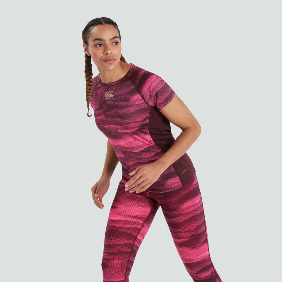 Womens Vapodri Superlight Graphic Tee Purple