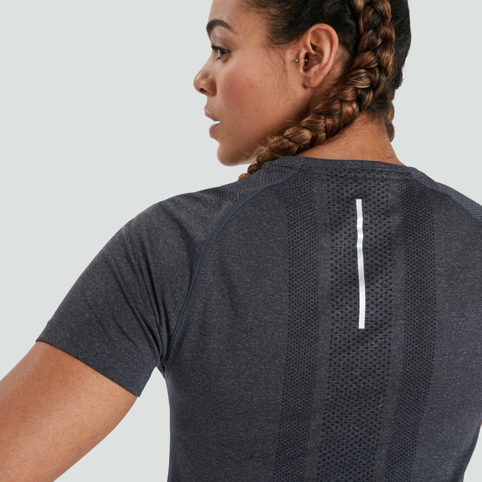 Womens Seamless Tee Black