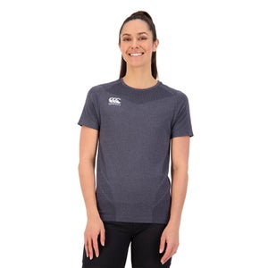 WOMENS SEAMLESS TEE BLACK - 8