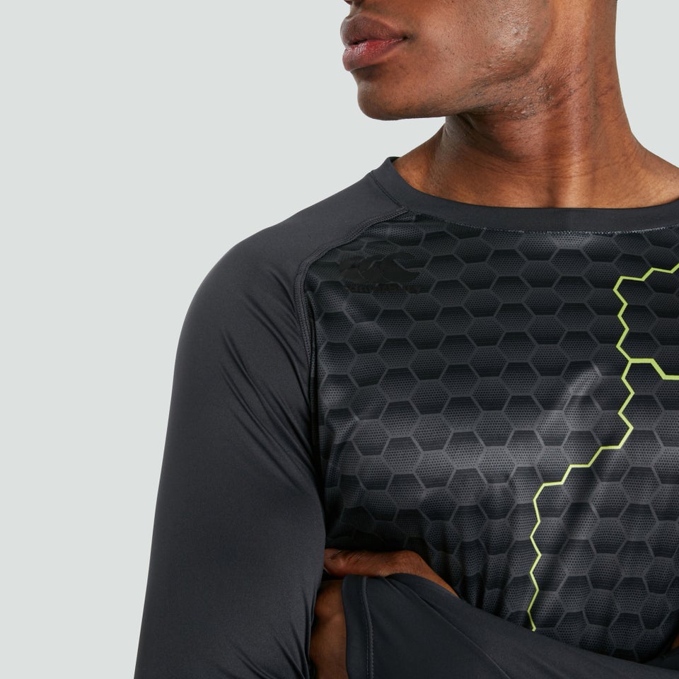 Mens Vapodri Superlight Long Sleeved Graphic Training Tee Blue