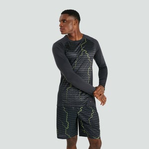 Mens Vapodri Superlight Long Sleeved Graphic Training Tee Blue